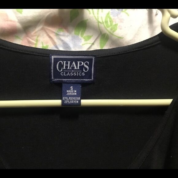 CHAPS  3/4 Sleeve Ruffled Top Sz. Small - Picture 2 of 10